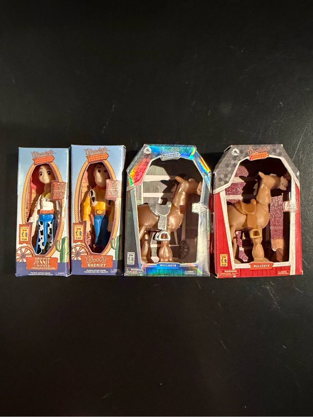 Mini Brands Toy Story Jessie & Woody Figures with Bullseye Horse - Brown/Blue